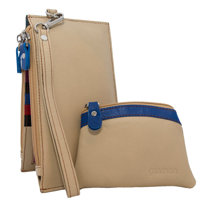 Gramon Ladies’ Leather RFID Wallet Cream