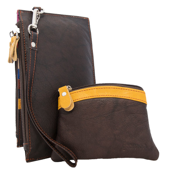 Dark Brown Gramon Ladies’ Leather RFID Wallet