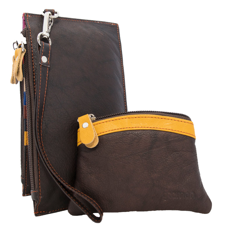 Gramon Ladies’ Leather RFID Wallet Dark Brown