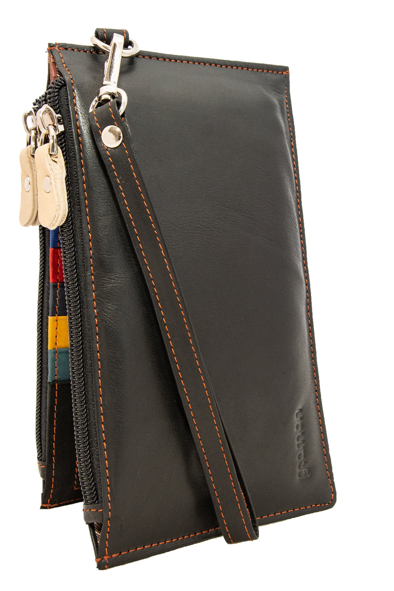 Gramon Ladies’ Leather RFID Wallet Black