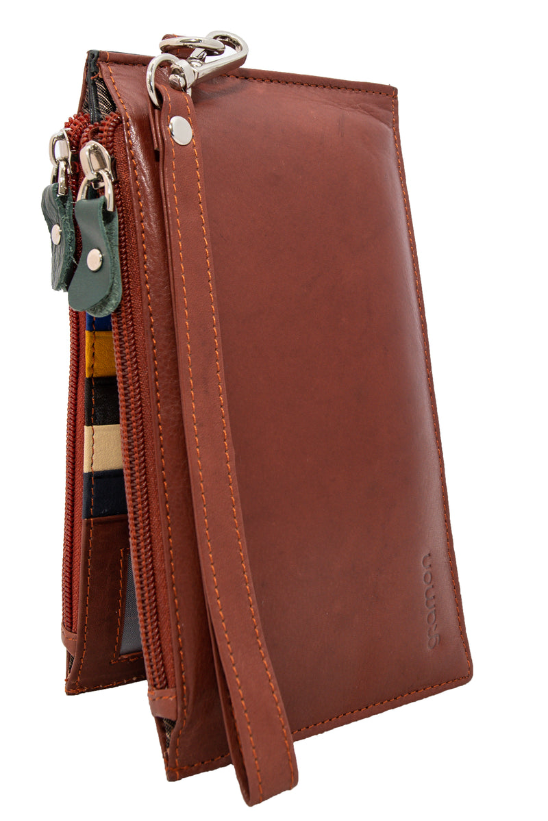 Gramon Ladies’ Leather RFID Wallet Brown