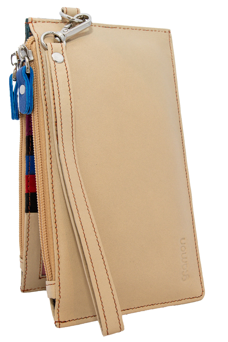 Gramon Ladies’ Leather RFID Wallet Cream
